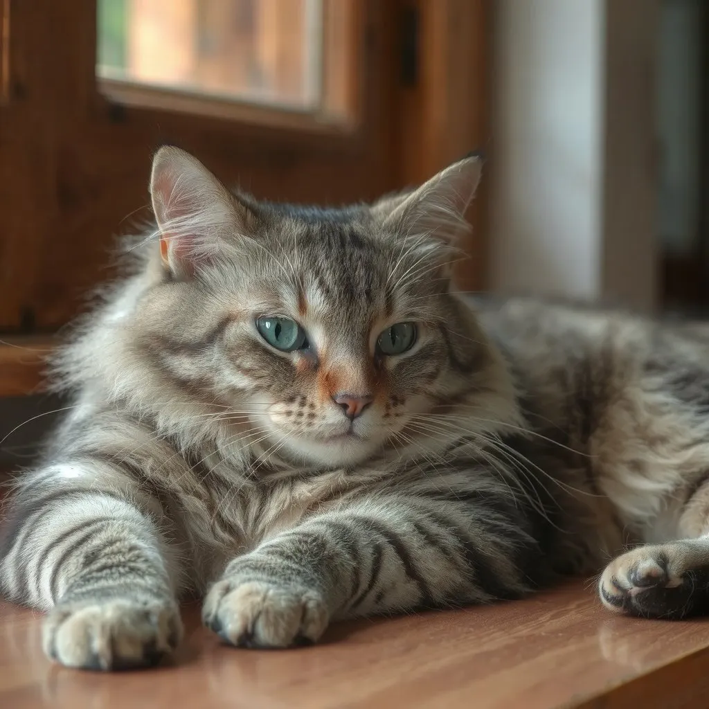 Black silver blotched tabby Maine Coon