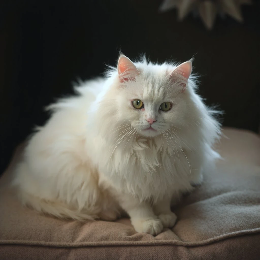Maine Coon blanc pur
