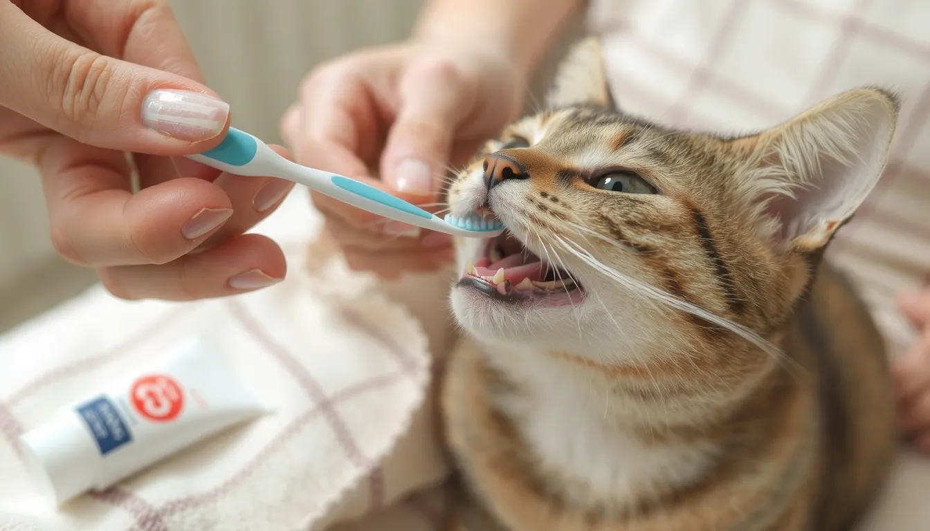 comment brosser les dents de son chat
