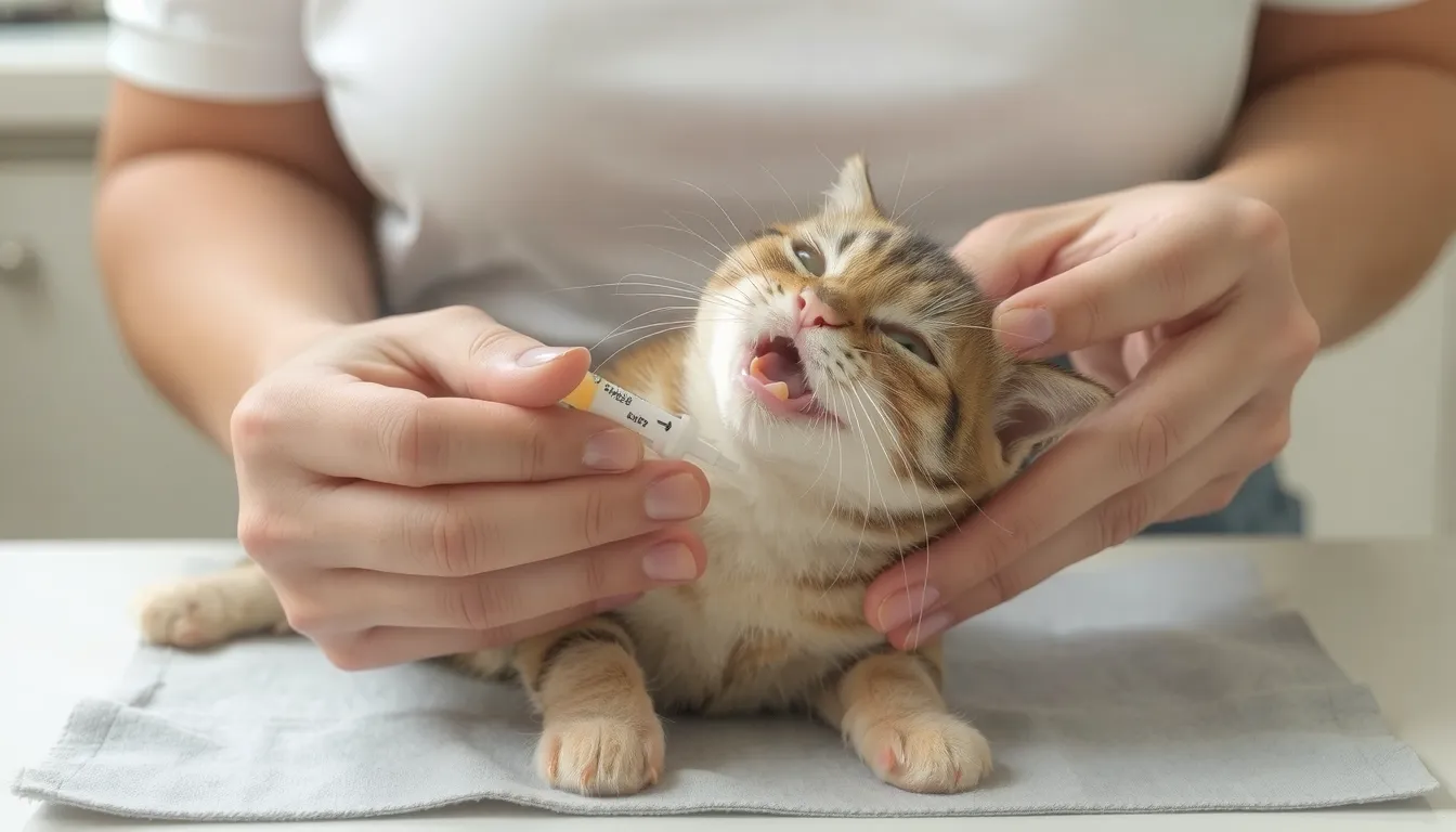 comment donner medicament chat