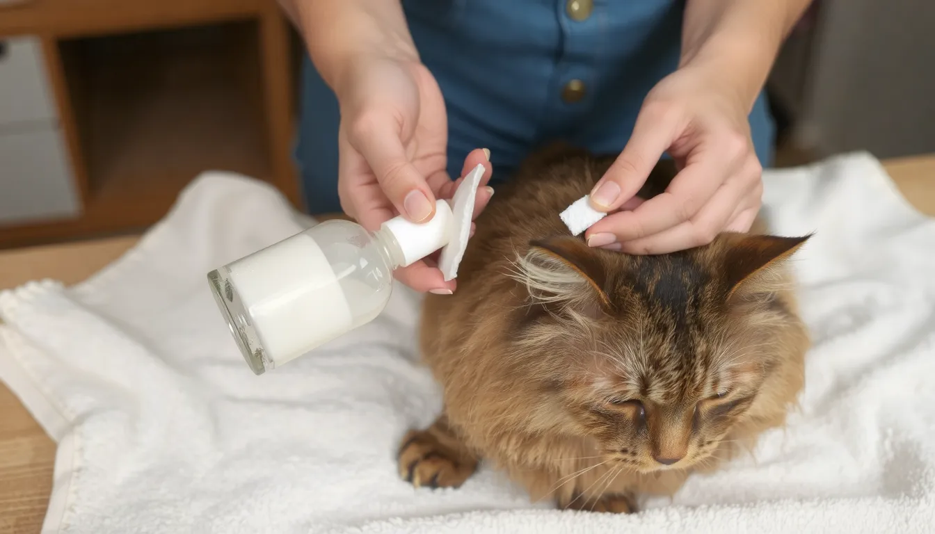 comment nettoyer les oreilles du chat
