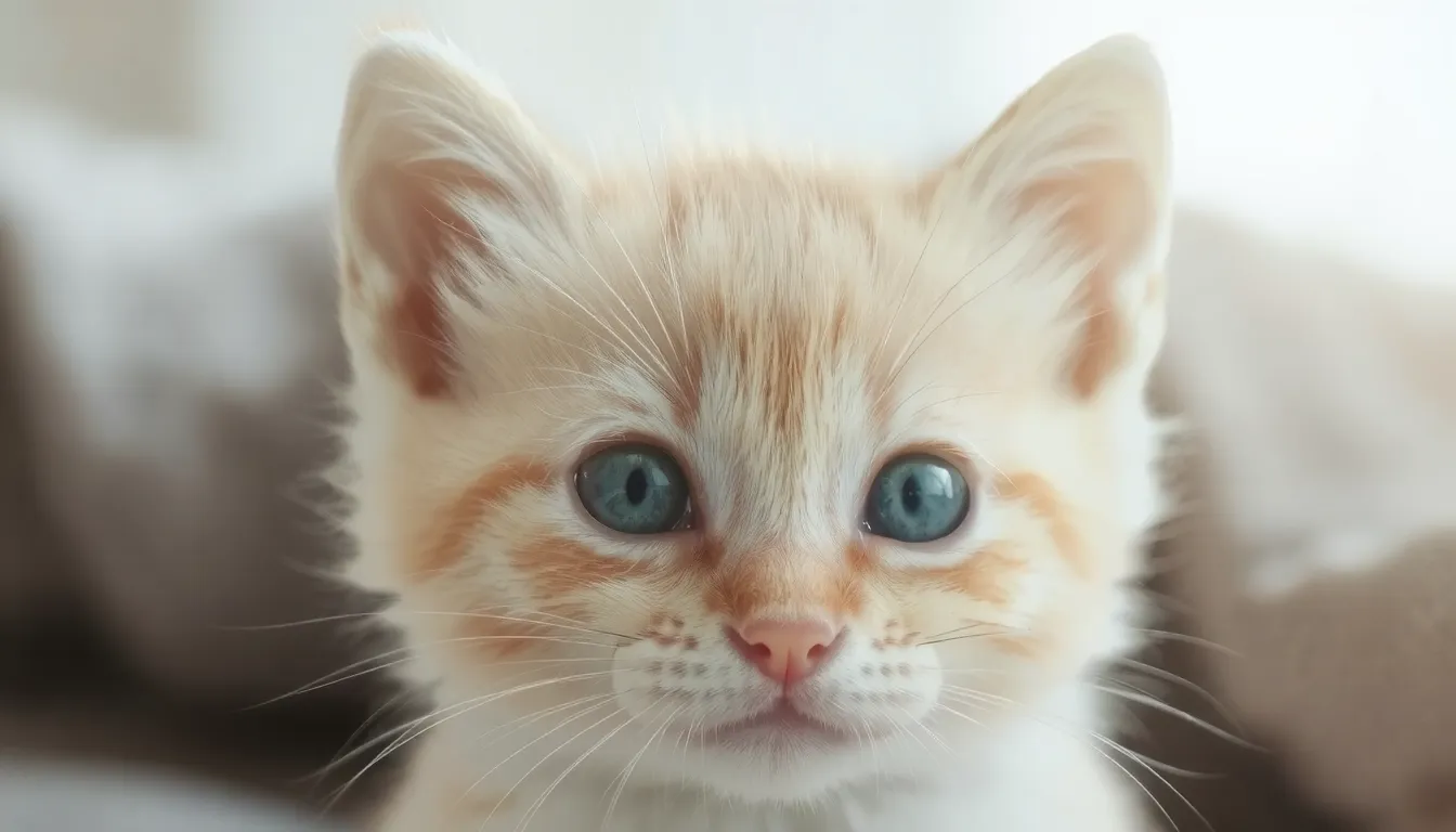 chaton yeux bleu