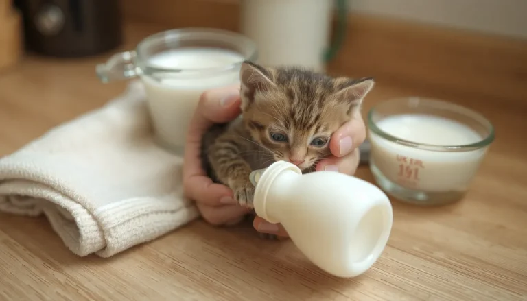 Comment nourrir un chaton orphelin non sevré au biberon : guide complet